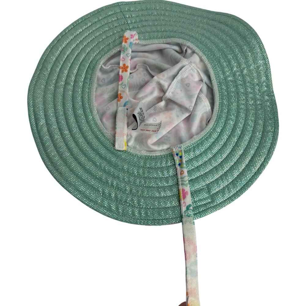 Flap Happy Kids Recycled Polyester Mermaid Fish Flower Summer Po Sunhat L - Picture 7 of 7